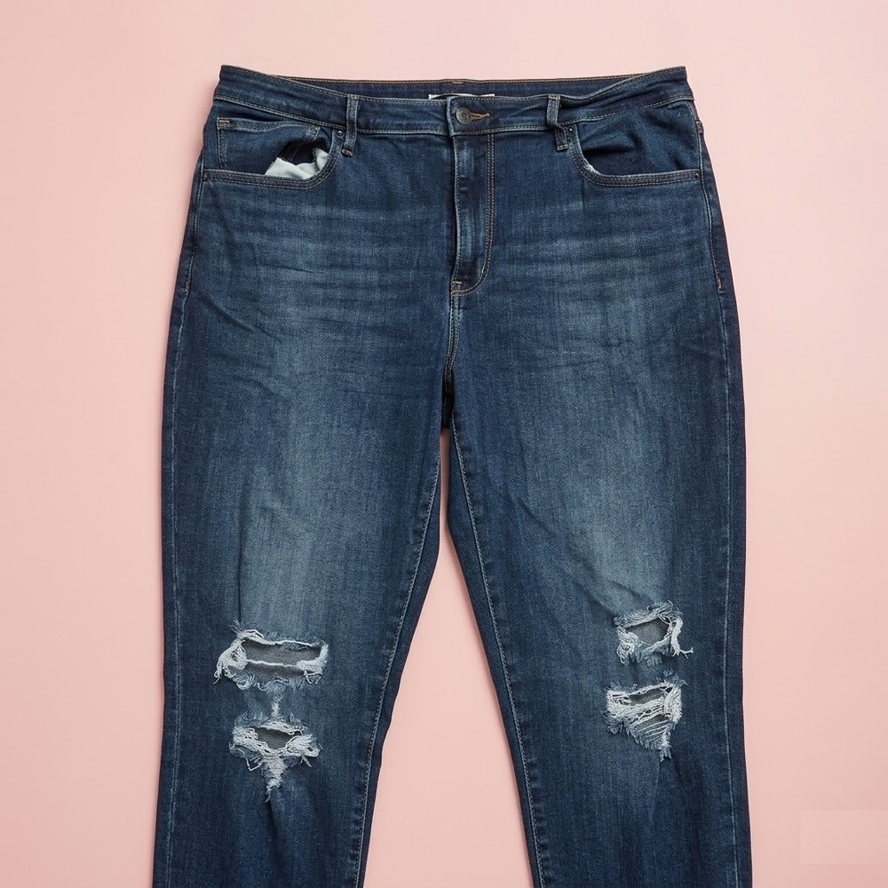 Levi’s Dark Blue‎ Ripped Skinny Jeans